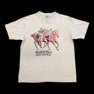 Vtg 90s Ruidoso Horse Racing New Mexico Tee